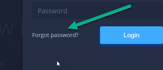 expertoption hat das Passwort vergessen